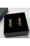 Yves Saint Laurent Opyum Pendientes En La Cuerda De Metal De Oro