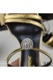 Yves Saint Laurent Opyum Diapositivas En Piel De Becerro Con Bola De Cristal De Oro