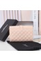 Yves Saint Laurent Pequeña Solapa Del Sobre Cartera En La Mezcla De Grano Matelasse De Cuero De Color Rosa/Oro