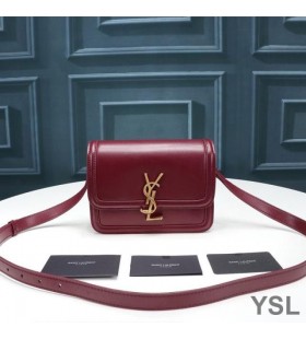 Yves Saint Laurent Pequeño Solferino La Cartera En La Caja De Cuero De Color Oro