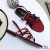 Yves Saint Laurent Cassandra Sandalias En Charol Rojo