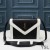 Yves Saint Laurent Gaby Satchel En Acolchada De Piel De Cordero Negro/Blanco