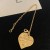 Yves Saint Laurent Amor Del Corazón De La Pulsera En Metal De Oro