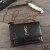 Yves Saint Laurent Medio De La Puesta De Sol En Cadena De La Bolsa En Piel De Color Negro/Oro