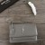 Yves Saint Laurent Medio De La Puesta De Sol En Cadena De La Bolsa De Cuero Gris/Plata