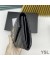 Yves Saint Laurent Large Monogram Flap Wallet In Grained Matelasse Leather Black/Gold