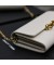 Yves Saint Laurent Le Maillon Chain Wallet In Shiny Leather White