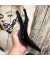 إيف سان لوران Opyum مضخات Slingback في براءات الاختراع والجلود الأسود مع الكعب الأسود