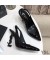 إيف سان لوران Opyum مضخات Slingback في براءات الاختراع والجلود الأسود مع الكعب الأسود