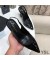 إيف سان لوران Opyum مضخات Slingback في براءات الاختراع والجلود الأسود مع الكعب الأسود