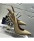 إيف سان لوران Opyum مضخات Slingback في براءات الاختراع والجلود مع الذهب كعب بيج