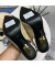 إيف سان لوران Opyum مضخات Slingback في براءات الاختراع والجلود مع الذهب كعب بيج