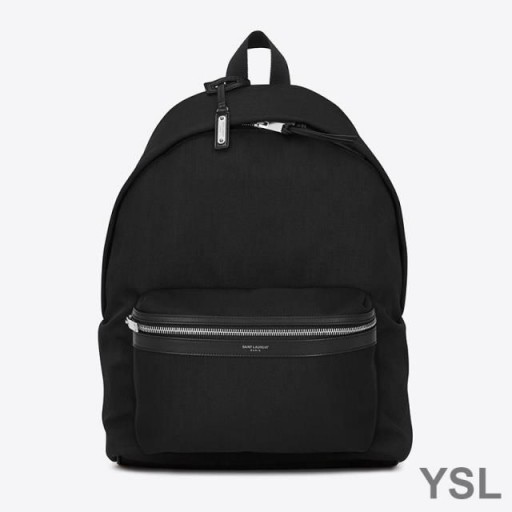 Yves Saint Laurent Města Batoh V Canvas Černá