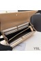 Yves Saint Laurent Velké Cassandra Bifold Peněženka V Plisované Matelasse Kůže Meruňka
