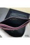 Yves Saint Laurent Monogram Pouzdro Na Vizitky V Zrnitá Matelasse Kůže Fialová/Zlatá