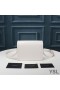 Yves Saint Laurent Small Solferino Satchel In Box Leather White/Gold