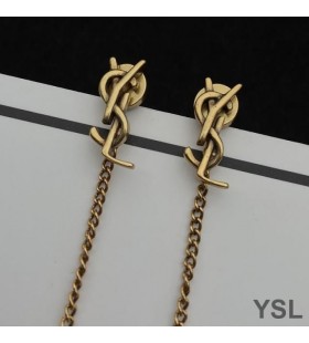 Yves Saint Laurent Opyum Navlékač Náušnice Kovové Zlaté