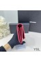 Yves Saint Laurent Store Cassandra Dekonstruere Bifold-Wallet I Krokodille Prægede Læder Rød