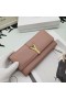 Yves Saint Laurent Store Y-Ligne Flap Wallet I Kornet Læder Pink/Guld