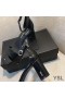 Yves Saint Laurent Loulou 70 Sandals In Patent Leather Black