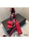 Yves Saint Laurent Loulou 70 Sandaler I Patent Læder Rød