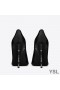 Yves Saint Laurent Opyum Pumps In Patent Leather with Black Heel Black