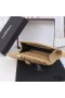 Yves Saint Laurent Lille Kuvert Flap Wallet I Blandet Kornet Matelasse Læder Abrikos/Guld