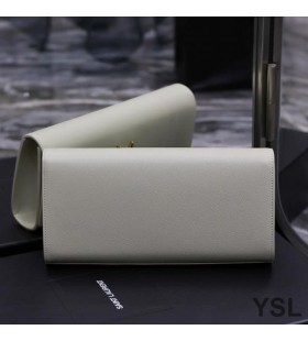 Yves Saint Laurent Kate Kobling I Kornet Læder Hvid/Guld