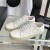 Yves Saint Laurent Retten Klassiske Sneakers I Stjerner Broderet Læder Hvid