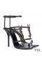 Yves Saint Laurent Cassandra Sandalen In Glad Leder Zwart