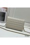 Yves Saint Laurent Cassandre Keten Portemonnee In Lamsvel Wit/Goud