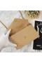 Yves Saint Laurent Envelop Keten Portefeuille Gestructureerde Matelasse Leer Apricot/Gold
