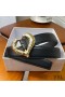 Yves Saint Laurent Hart Riem In Nappaleder Zwart/Goud