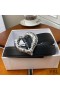 Yves Saint Laurent Hart Riem In Nappaleder Zwart/Zilver