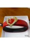 Yves Saint Laurent Hart Riem In Nappa Leder Rood/Goud