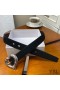Yves Saint Laurent Hart Riem Suede Zwart/Zilver