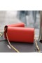 Yves Saint Laurent Le Maillon Keten Portemonnee In Glanzend Leer Rood