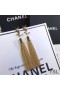 Yves Saint Laurent Loulou Oorbellen Met Ketting Kwasten In Messing Goud