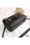 Yves Saint Laurent Medium Klassieke College Chain Bag In Matelasse Leer Zwart