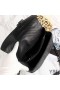 Yves Saint Laurent Medium Klassieke College Chain Bag In Matelasse Leer Zwart