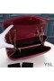 Yves Saint Laurent Medium Loulou Chain Bag In Y Matelasse Leer Rood/Goud