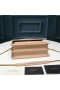 Yves Saint Laurent Medium Zonsondergang Keten Tas In Leer Apricot/Gold