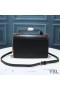 Yves Saint Laurent Medium Zonsondergang Satchel In Glad Leder Zwart/Goud