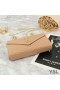 Yves Saint Laurent Monogram Ketting Portemonnee In Generfd Matelasse Leer Apricot/Gold