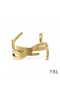 Yves Saint Laurent Opyum Draai Manchet Armband In Metaal, Goud