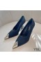 Yves Saint Laurent Vesper Pompen In Tweed en Leer Zwart