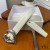 Yves Saint Laurent Hart Riem In Nappa Leer Wit/Zilver