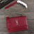 Yves Saint Laurent Medium Zonsondergang Chain Bag-In-Leder Rood/Zilver