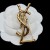 Yves Saint Laurent Opyum Broche In Vintage Metalen Goud