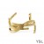 Yves Saint Laurent Opyum Draai Manchet Armband In Metaal, Goud
